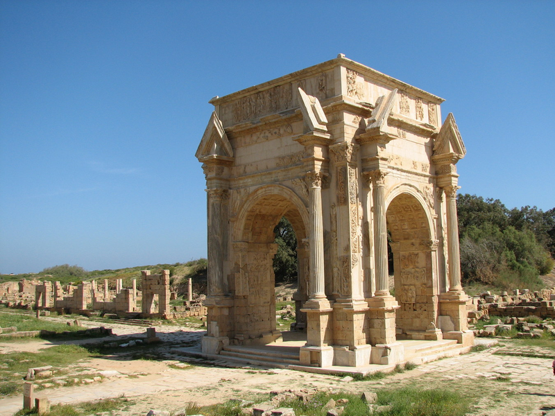 Khám phá tàn tích thành phố cổ La Mã Leptis Magna tráng lệ được bảo tồn 