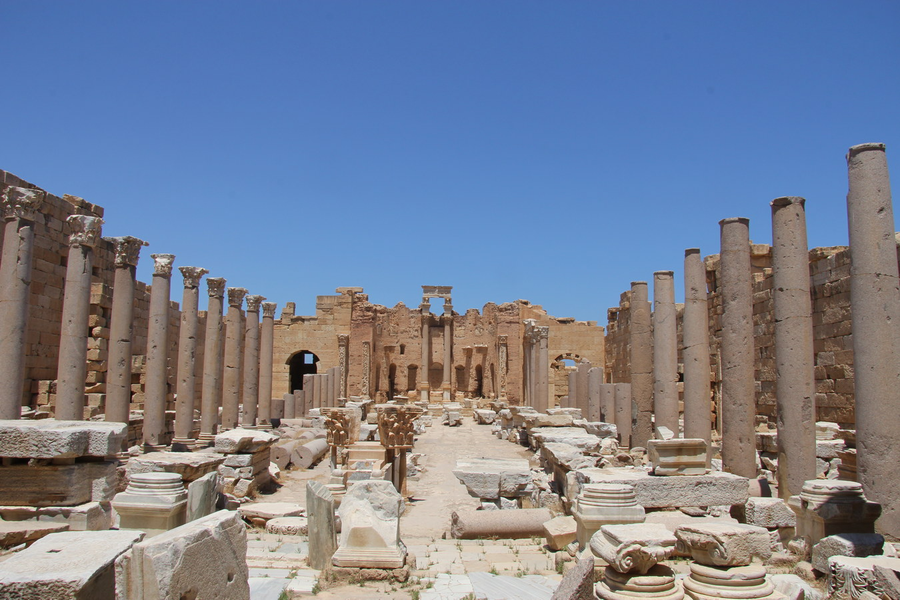 Khám phá tàn tích thành phố cổ La Mã Leptis Magna tráng lệ được bảo tồn 