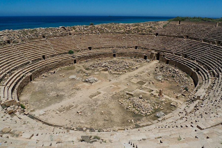 Khám phá tàn tích thành phố cổ La Mã Leptis Magna tráng lệ được bảo tồn 