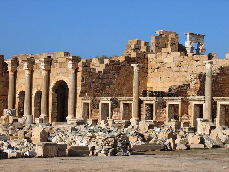 Khám phá tàn tích thành phố cổ La Mã Leptis Magna tráng lệ được bảo tồn 