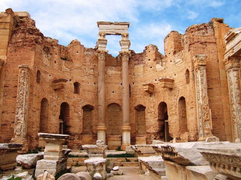 Khám phá tàn tích thành phố cổ La Mã Leptis Magna tráng lệ được bảo tồn 