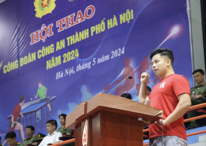 Sôi nổi màn tranh tài của đoàn viên Công đoàn CATP Hà Nội