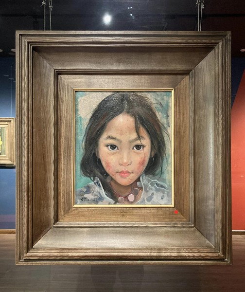 Gương mặt trẻ thơ miền sơn cước trong tranh Bùi Văn Tuất