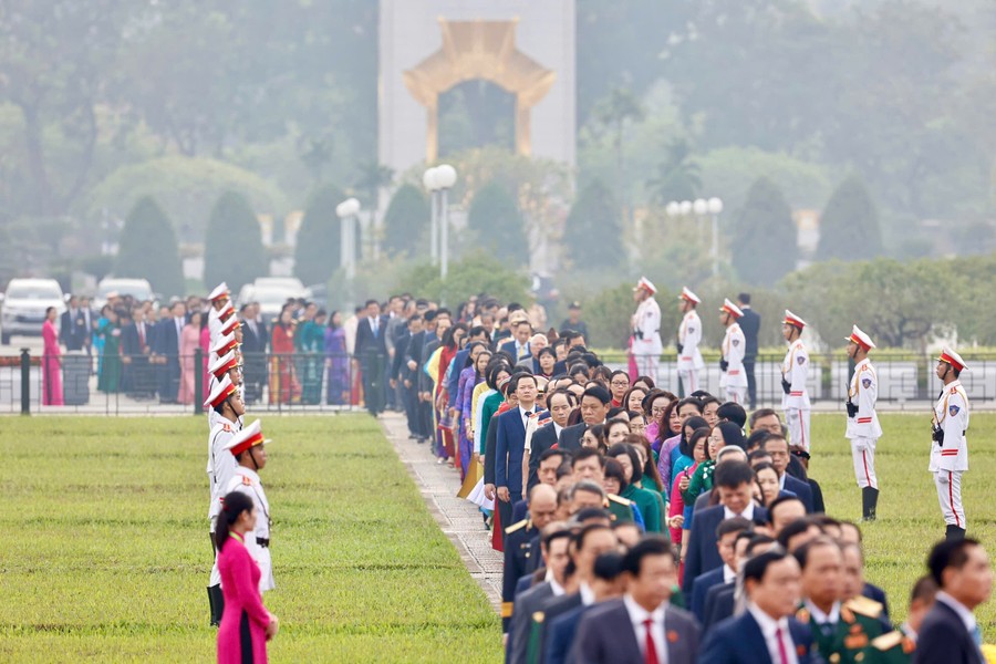 Hình ảnh lãnh đạo Đảng, Nhà nước dự phiên khai mạc kỳ họp thứ tám Quốc hội khoá XV