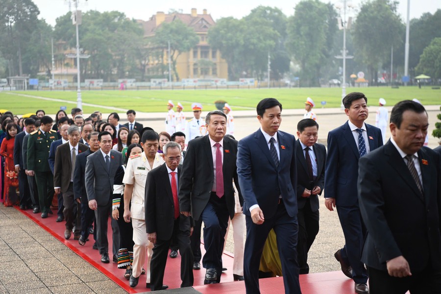 Hình ảnh lãnh đạo Đảng, Nhà nước dự phiên khai mạc kỳ họp thứ tám Quốc hội khoá XV