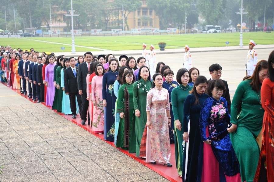 Hình ảnh lãnh đạo Đảng, Nhà nước dự phiên khai mạc kỳ họp thứ tám Quốc hội khoá XV