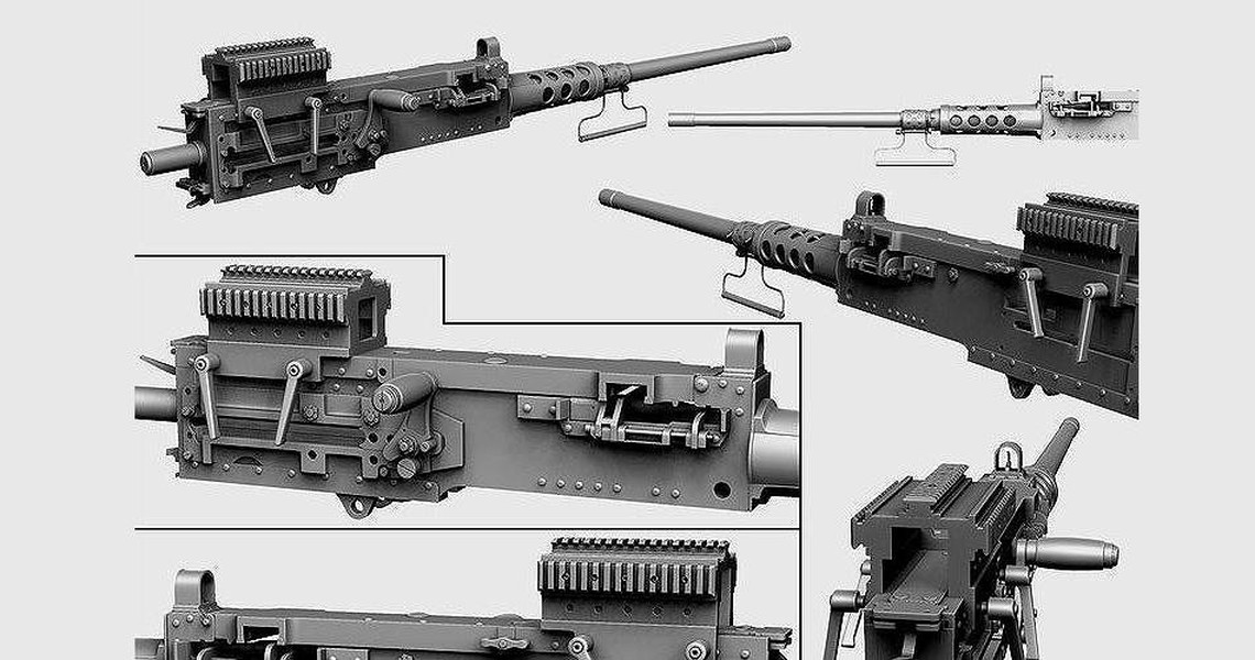 Ukraine tung súng máy hạng nặng M2HB Mỹ viện trợ