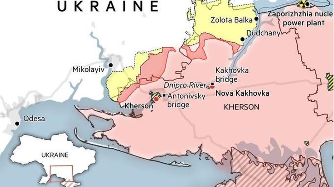 Nga nói 'pháo đài' Kherson sẵn sàng nghênh chiến đòn phản công của Ukraine