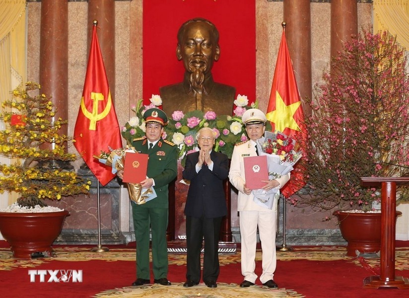 Tổng Bí thư Nguyễn Phú Trọng: Công an và Quân đội là ‘lá chắn’ bảo vệ đất nước