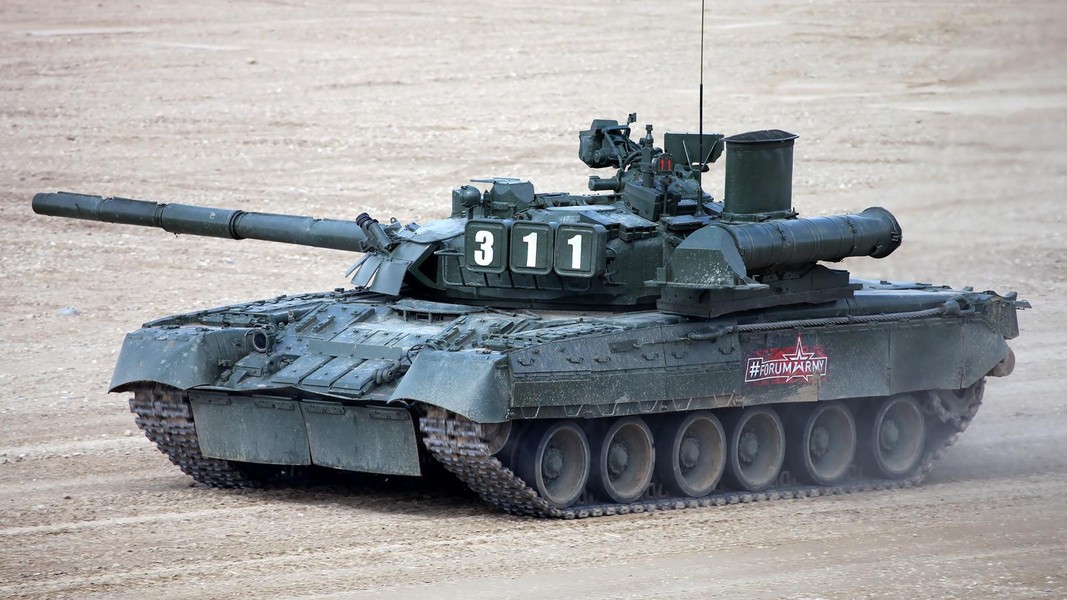 Xe tăng hàng hiếm T-80UE1 của Nga tham chiến tại Ukraine