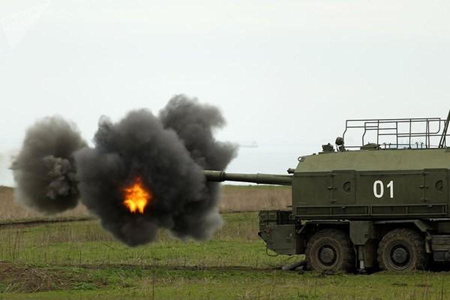 Nga tung pháo phòng thủ bờ biển độc nhất vô nhị A-222 Bereg vào chiến trường Ukraine