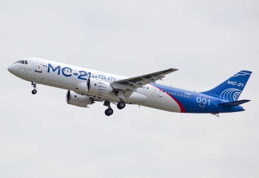 Lệnh cấm vận tiếp tục khiến dòng máy bay chở khách MS-21 của Nga bị chậm trễ