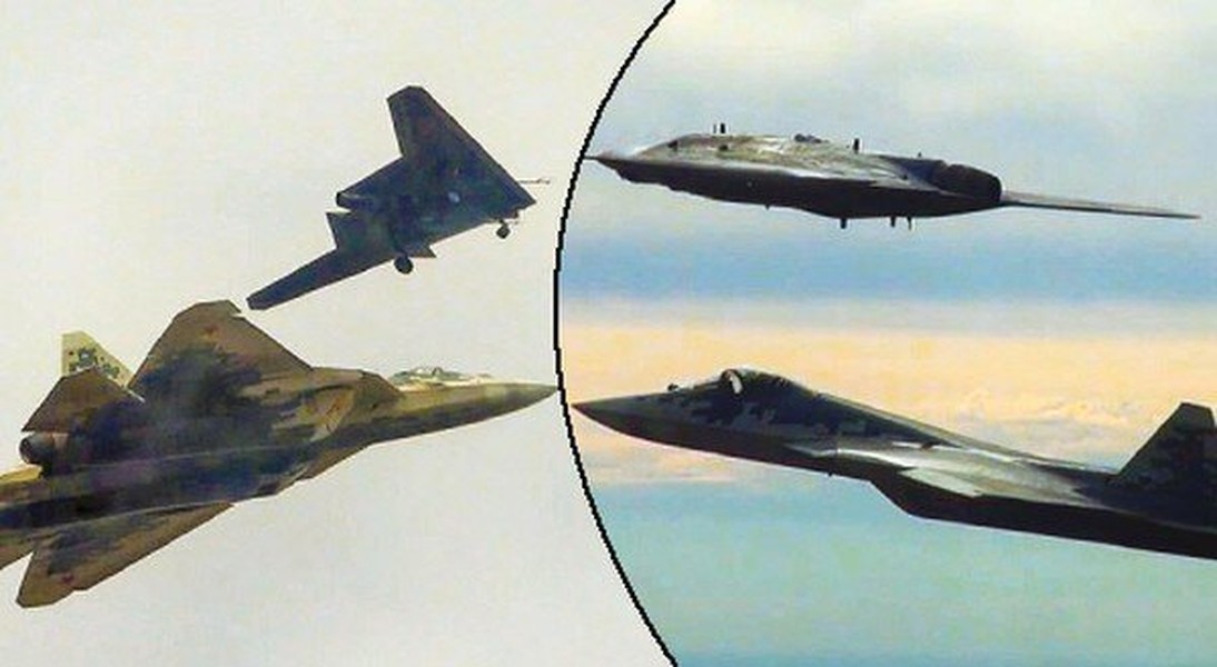 Tiêm kích Su-57 Felon điều khiển tới 4 UAV S-70 Okhotnik ở cự ly 1.500 km