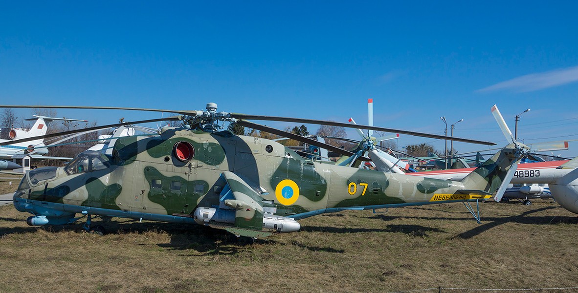 Bất ngờ lớn khi trực thăng Mi-24V Ukraine dùng rocket Hydra 70 Mỹ