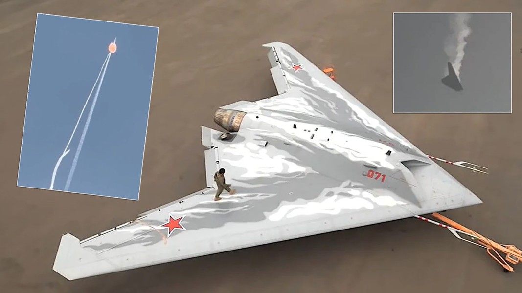 Tiêm kích Su-57 lâm nguy khi UAV tàng hình S-70 Okhotnik bị bắn hạ?