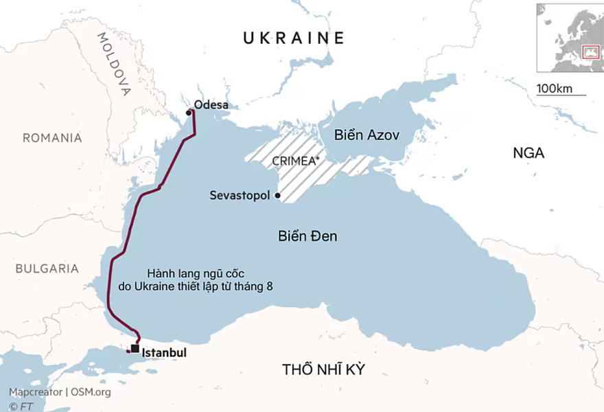 Chuyên gia: Nga hành động cứng rắn để xóa 'hành lang ngũ cốc' Ukraine