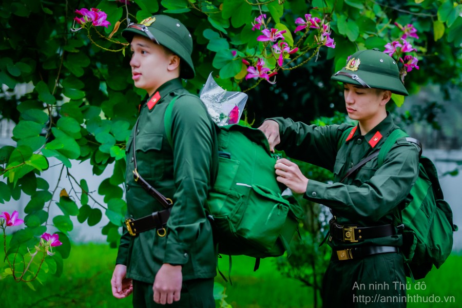Những hình ảnh đẹp của tân binh Công an Hà Nội trong ngày hội tòng quân