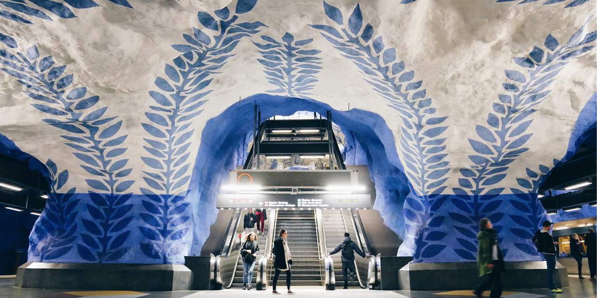 Khám phá những ga tàu điện ngầm đẹp nhất thế giới