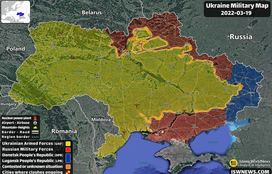 Chiến sự Nga-Ukraine, hạ tầng của Ukraine bị phá hủy hoàn toàn