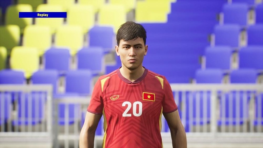 Cận cảnh gương mặt Quang Hải, Văn Lâm... cùng tuyển Việt Nam trong PES 2022