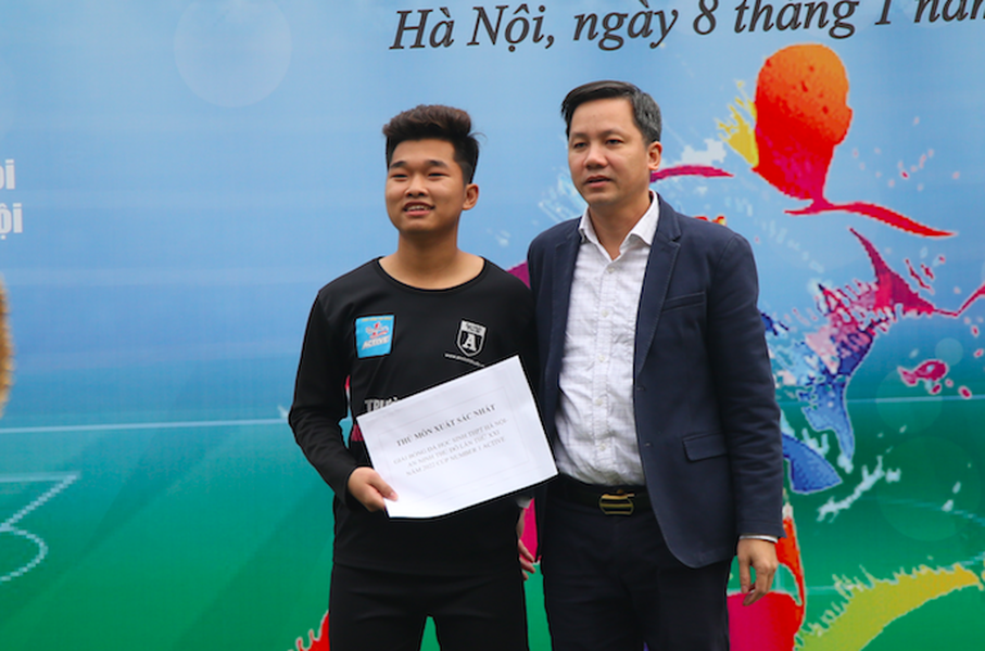 Các danh hiệu được trao ở mùa giải bóng đá học sinh THPT Hà Nội 2022