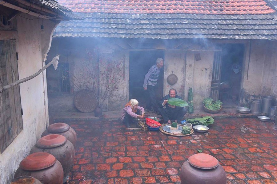 Hương vị Tết xưa ở làng cổ Đường Lâm 