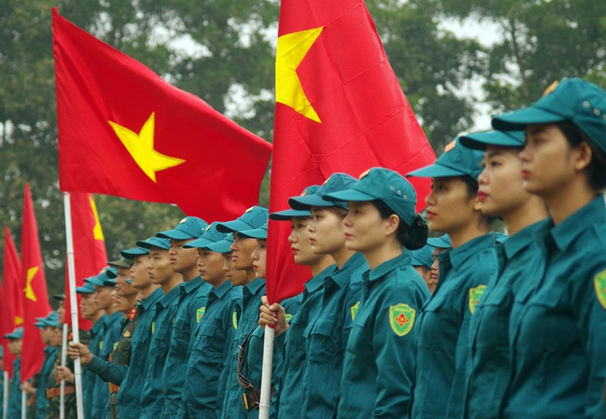 Ấn tượng hình ảnh dân quân tự vệ Thủ đô