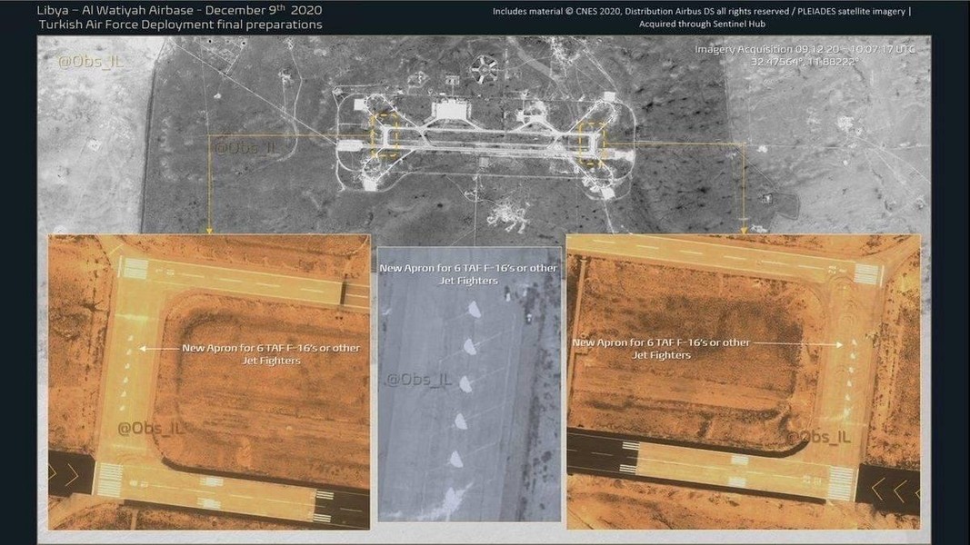 [ẢNH] 12 tiêm kích F-16 Thổ Nhĩ Kỳ bắt đầu ‘săn lùng’ 4 chiếc MiG-29 Nga tại Libya