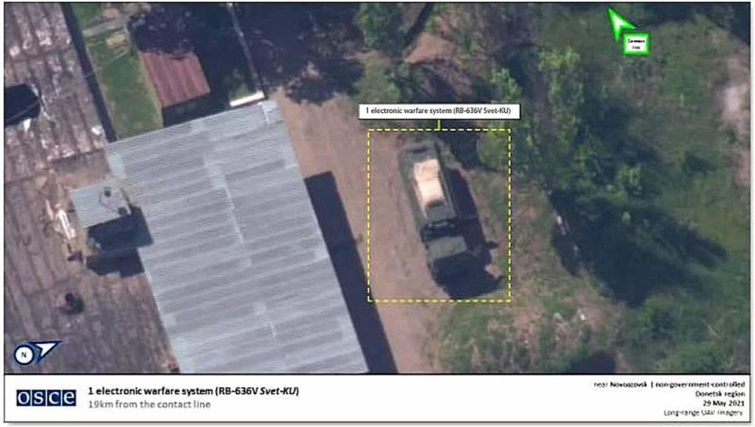[ẢNH] OSCE phát hiện tổ hợp tác chiến điện tử bí mật của Nga tại Donbass?