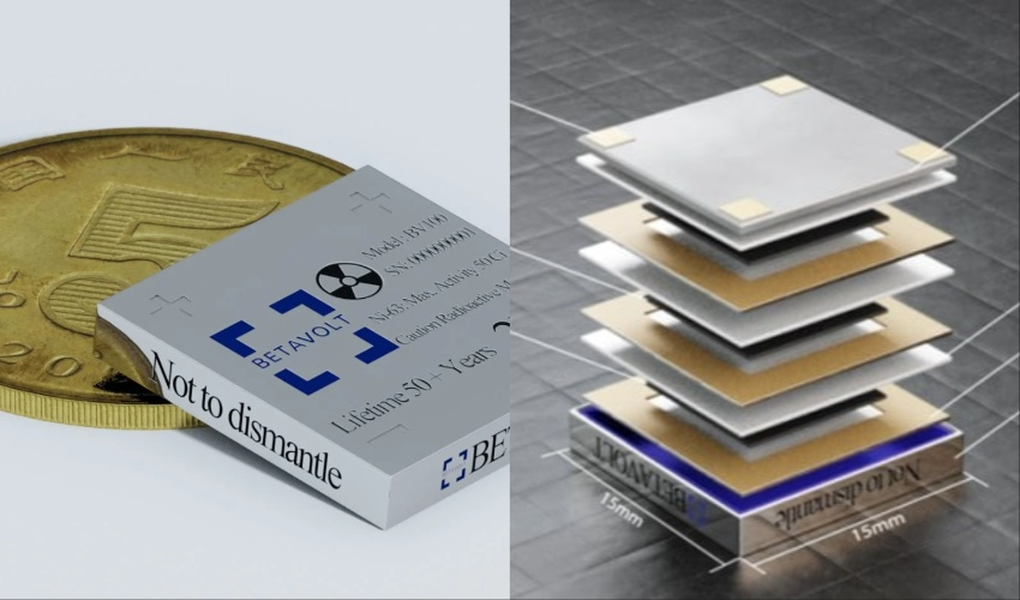 Viên pin nhỏ hơn cả đồng tiền xu vận hành 50 năm liên tục không cần sạc