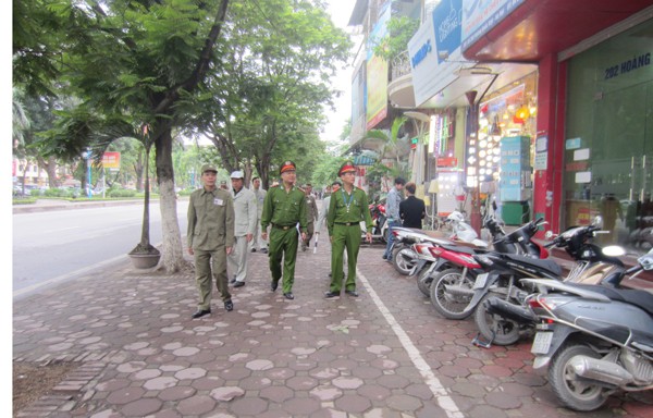 Tổ công tác tuần tra trên địa bàn