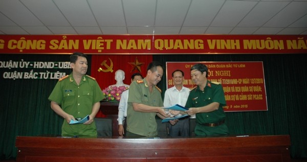 3 lực lượng công an, quân đội, CS PCCC cùng ký kết quy chế phối hợp
