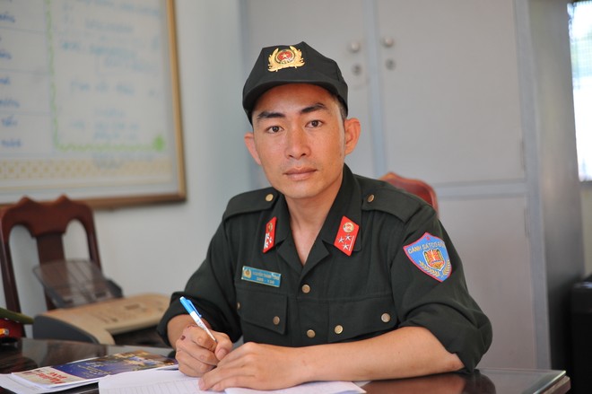 Thượng úy Nguyễn Thành Công, người từng hơn 30 lần hiến máu tình nguyện cứu người