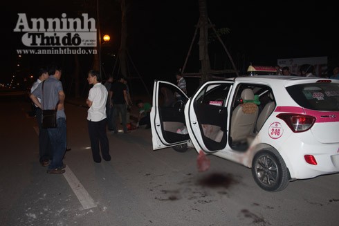Hiện trường đối tượng Hà Văn Hiếu dùng dao sát hại tài xế taxi đêm ngày 6-10