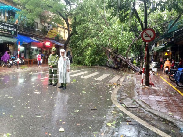 Hà Nội: 1 người chết, 5 người bị thương do mưa bão ảnh 15
