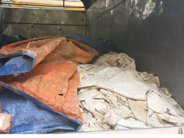 Giữa trời nắng nóng, gần 2,5 tấn bốc mùi nồng nặc