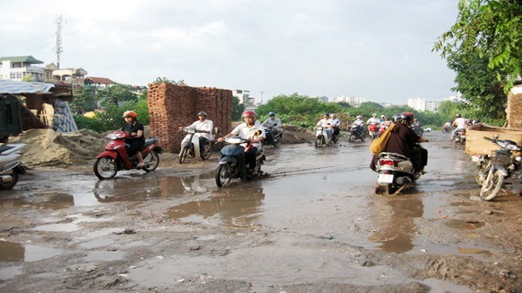 Đường làng sát khu đô thị kiểu mẫu ảnh 1