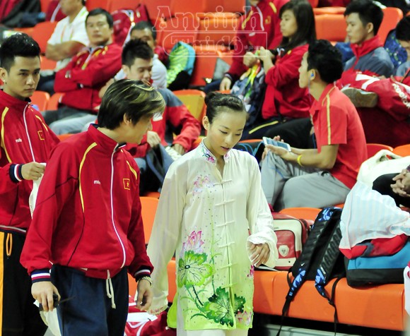 Đoàn Việt Nam thở phào sau tấm HCV wushu ảnh 1