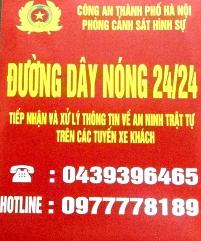 Công bố "đường dây nóng" CATP đảm bảo ANTT tại các bến xe khách ảnh 1