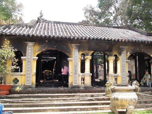 Cháy rụi chùa cổ trên 200 năm tuổi cùng nhiều cổ vật ảnh 3