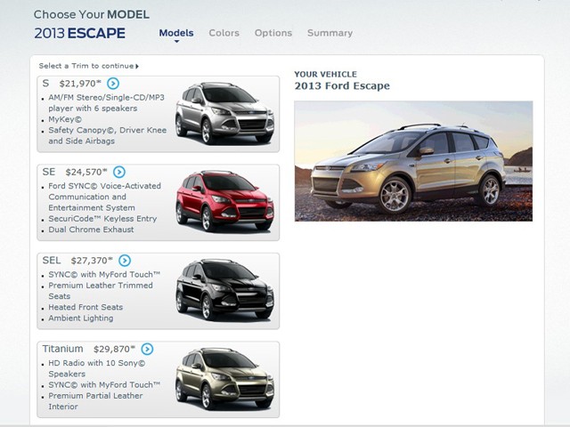 Thông tin đầu tiên về giá của Ford Escape 2013 đã "lên sàn" ảnh 1