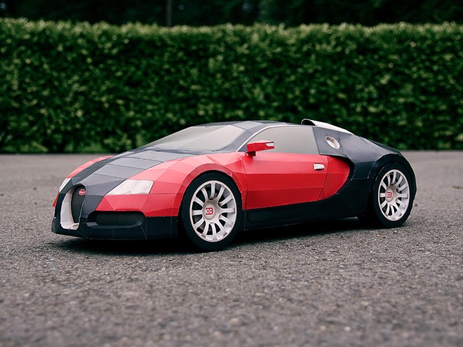 Tự chế tạo bản sao... bằng giấy của Bugatti Veyron, tại sao không? ảnh 1