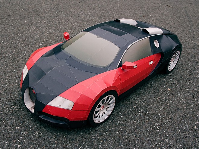 Tự chế tạo bản sao... bằng giấy của Bugatti Veyron, tại sao không? ảnh 2
