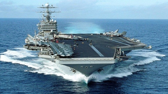 Tàu Trung Quốc bám đuôi, hiện rõ trên radar tàu sân bay Mỹ ảnh 1