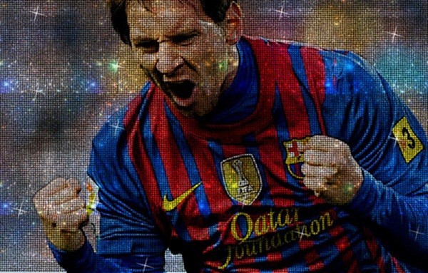 Messi được tặng tranh pha lê giá trên 1.000 tỷ đồng ảnh 1