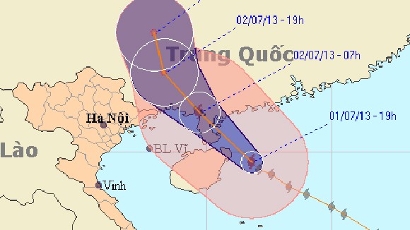 Bắc biển Đông có mưa giông mạnh ảnh 1
