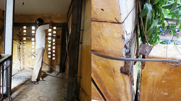 Nhà sắp sập, sống thót tim ảnh 2