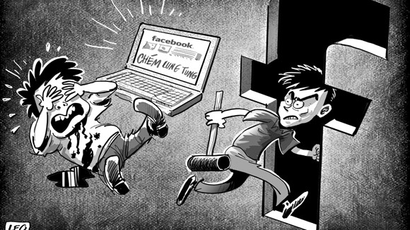 “Chém” trên facebook, gây trọng tội ngoài đời thực ảnh 1