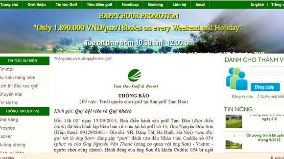 Sẽ xử lý nghiêm vụ Tổng giám đốc đánh người bằng gậy golf ảnh 1