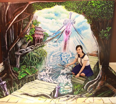 Trốn người tình, Huyền Trang Miss Teen đi xem tranh 3D một mình ảnh 5